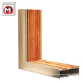 Wood Grain Powder Coating Aluminium Profile 3D effect